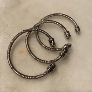 Three matching bracelets